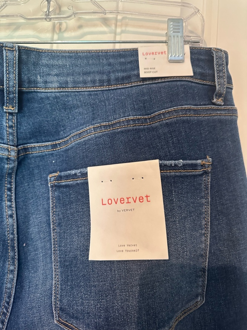 Lovervet Women's Dark Blue Wide Leg Jeans - Picture 3 of 4